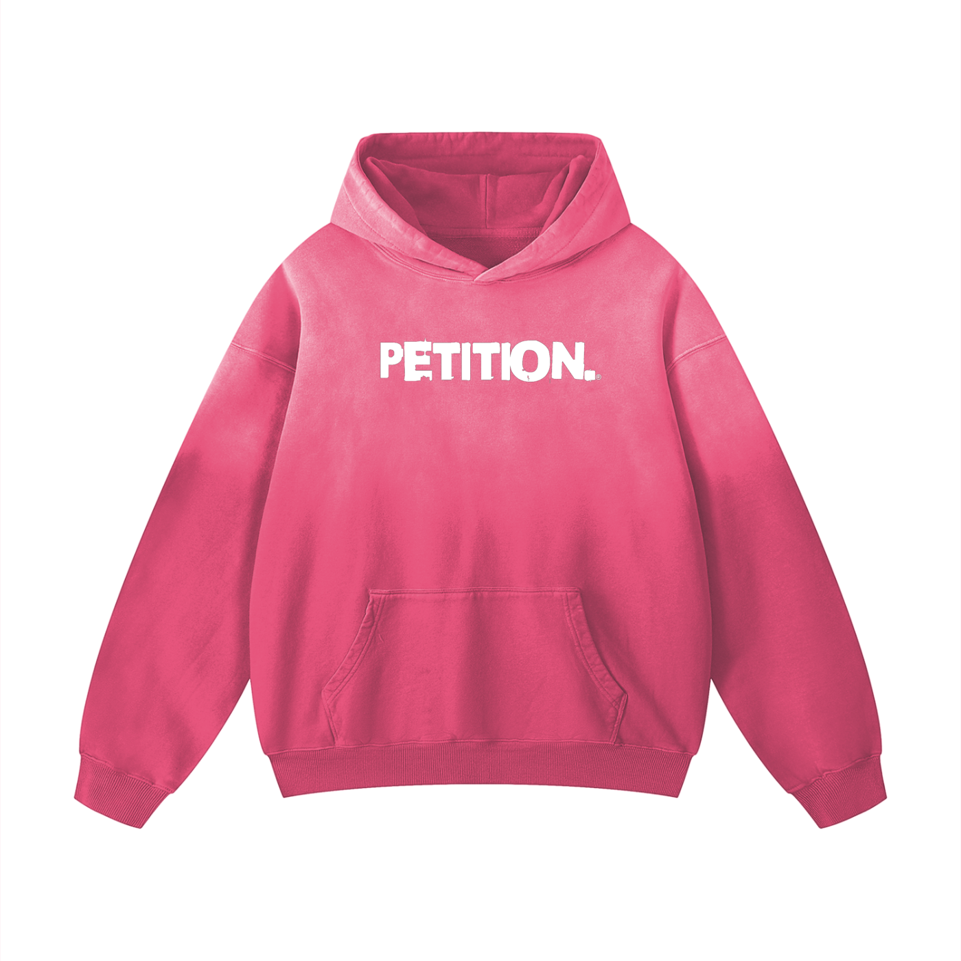 Glitched Alpha Logo Sunfade Hoodie (Pink)